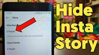 How To Hide Instagram Story From Someone  Instagram Story Hide Kaise Kare  Hindi