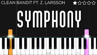 Clean Bandit - Symphony Ft. Zara Larsson  EASY Piano Tutorial