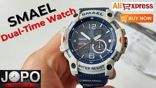 SMAEL 8007 Blue Fashion Sport Waterproof Watch│Smael Watch Review│Subtitles