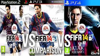 FIFA 14 PS2 Vs PS3 Vs PS4