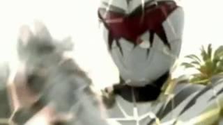 Power Rangers Dino Thunder - White Ranger morphs AbareKillers effects