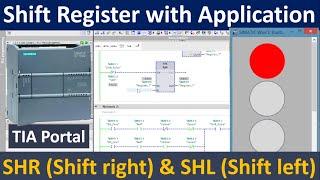 What is shift register and its application?  SHR Shift right & SHL Shift left instruction  TIA