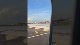 Air Plane Take off from Ngurah Rai International Airport Bali