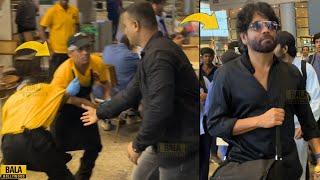 Nagarjunas Bodyguard BADLY Pushes A Disabled Fan at Airport