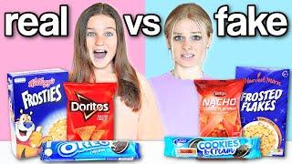 BRANDED vs UNBRANDED Food Challenge *WIN*  Family Fizz