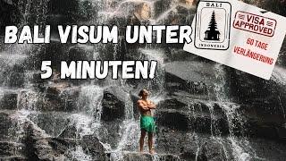 BALI Visum Verlängerung Dieses Video spart Lebenszeit  Indonesien Visum Extension E Visa online