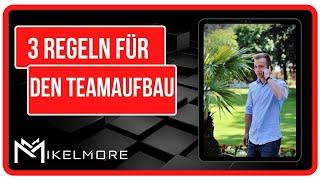 3 Regeln für den Teamaufbau im Network