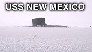 U.S. Navy Submarine Surfaces Through the Arctic Ice