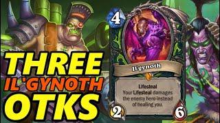 Card Highlight ILGYNOTH w THREE OTK COMBOS  LEGENDARY DARKMOON FAIRE CARD REVEALED  Hearthstone