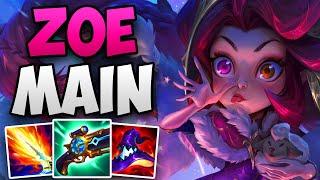 CHALLENGER ZOE MAIN SOLO CARRIES HIS TEAM  CHALLENGER ZOE MID GAMEPLAY  Patch 14.10 S14