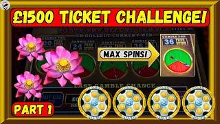 £1500 Vs The Slots With Lots Of Viewers  Ticket Challenge - Part 1