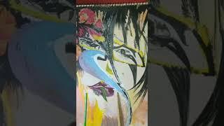  HOW I PAINT Painting From Imagination  in acrylics #shorts #imagination #Ankurrewal