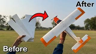 How To Make Rc Plane Tasman With Thermocol #rcplane #diy #thermocol