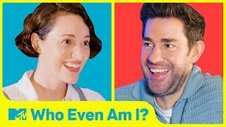 John Krasinski & Phoebe Waller-Bridge *Try* To Guess Their Co-stars In “Who Even Am I?” MTV Movies