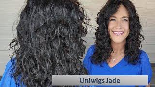 Uniwigs Jade  A budget friendly Remy HUMAN HAIR wig that is naturally curly Comes in TWO colors