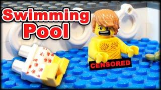 LEGO Pim in Swimming Pool 2 Stop Motion