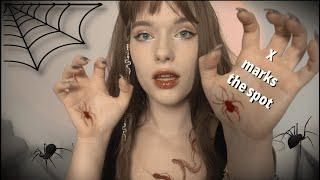 ASMR X Marks The Spot spiders crawling up your back face touching