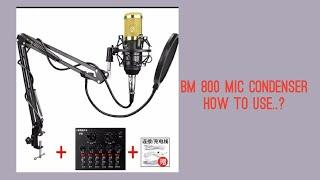 How To Use Bm800 Mic Condenserlive BroadcastinglegendaryvocalMicrophone