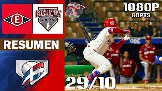 Resumen  Gigantes del Cibao vs Leones del Escogido  Serie Regular Lidom 20242025 29102024