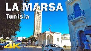 Beautiful La Marsa  المرسى  Full Walking Tour【4K – 60fps】