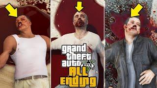 GTA 5 - All 5 Endings and what happens after all endings ABC Secret & BETA