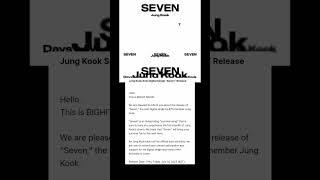 OMG Jungkooks new Album SEVEN  #shorts #jungkook #jeonjungkook #kookie #jungkook_seven