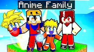 Having an ANIME Family with BULLY GIRLFRIEND in Minecraft