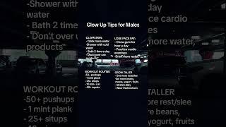 Glow up tips for males