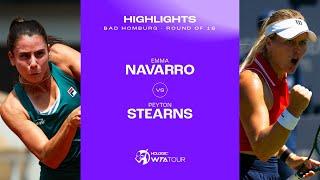 Emma Navarro vs. Peyton Stearns  2024 Bad Homburg Round of 16  WTA Match Highlights