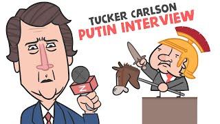 Tucker Carlson - Putin interview animation