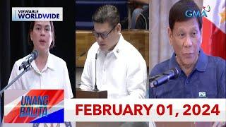 Unang Balita sa Unang Hirit February 1 2024 HD