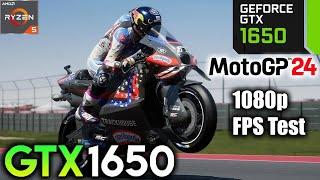 MotoGP 24 GTX 1650 + Ryzen 5 3600 Benchmark 1080p Ultra Settings