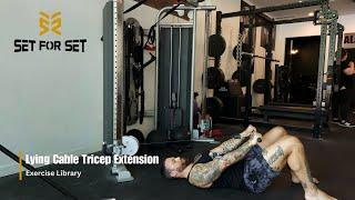 Lying Cable Tricep Extension  SFS Exercise Library