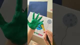 Earth Day Project Ideas for Kids  Earth day Handprint Art Craft Cards to Make #shorts #earthday