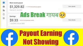 Facebook In Stream Ads Break Payout Earning Not Showing  Not Update Facebook Ads Break Earning