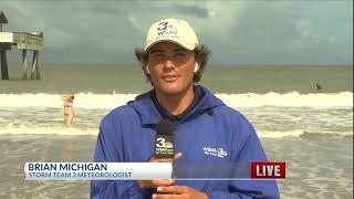 High Surf & Rip Currents Prompts Beaches to Fly Double Red Flags