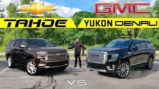 $80K BOSS SUVs -- 2021 GMC Yukon Denali vs. 2021 Chevy Tahoe High Country Comparison