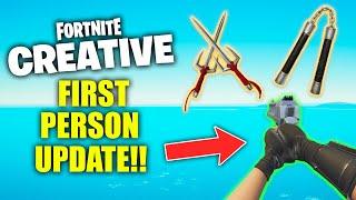 First Person in Fortnite is HERE + TMNT Mythics in UPDATE