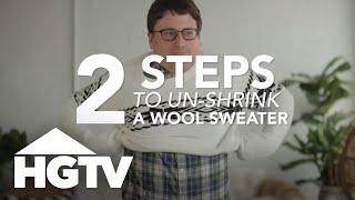 How to Un-Shrink a Wool Sweater  HGTV