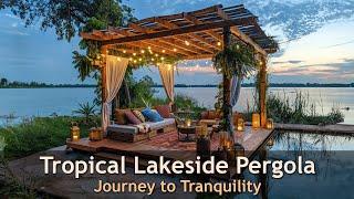 Transforming Your Outdoor Space with a Tropical Lakeside Pergola Escape to Paradise