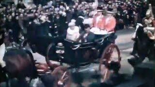 Rare In Colour King George V and Queen Mary Tours South London 1935 Excerpt Movietone