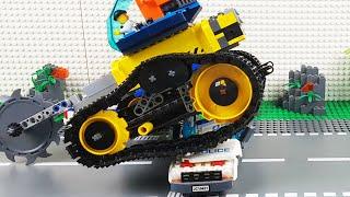 Lego Experimental Police Trucks and Cars for Kids Fire Truck Concrete Mixer Truck and Train