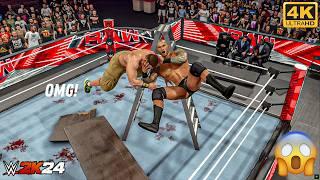 WWE 2K24 - John Cena vs. Randy Orton - World Heavyweight Title TLC Match