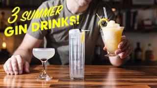 3 refreshing summer GIN drinks in 3 minutes