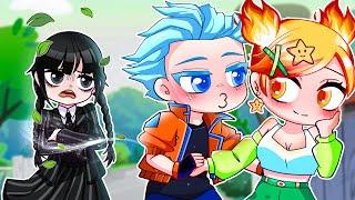 Anna & Alex LOVE STORY - Anna Alex Wednesday Elemental  Gacha Club  Ppg x Rrb Gacha Life