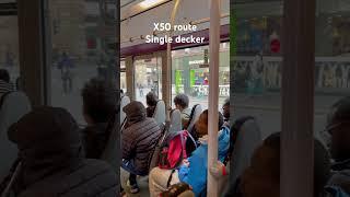 Manchester X50 single decker bus ride at Great Bridgwater street #busride #manchester #uk