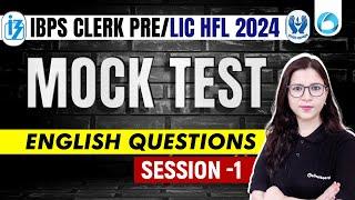 IBPS Clerk PreLIC HFL 2024  English Mock Test  IBPS Clerk PreLIC HFL Classes  English By Saba
