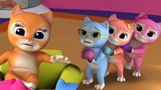 tiga anak kucing kecil  anak kucing berima  sajak bayi  Three Little Kittens  Preschool Rhymes