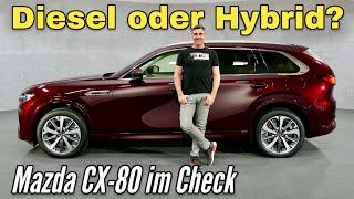 Mazda CX-80 Ab 55.350 Euro - Reihensechszylinder-Diesel und Plug-in Hybrid  Sitzprobe  2024