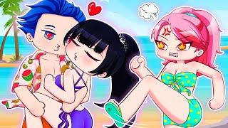 Fat Anna vs Lisa Lisa Flirting Alex On The Beach Gacha Life Animation  Gacha Rainbow Z Multiverse